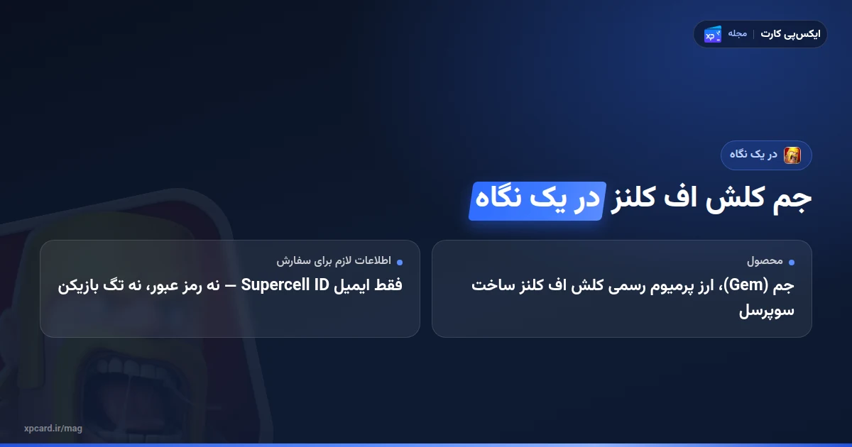 خرید جم کلش اف کلنز در یک نگاه