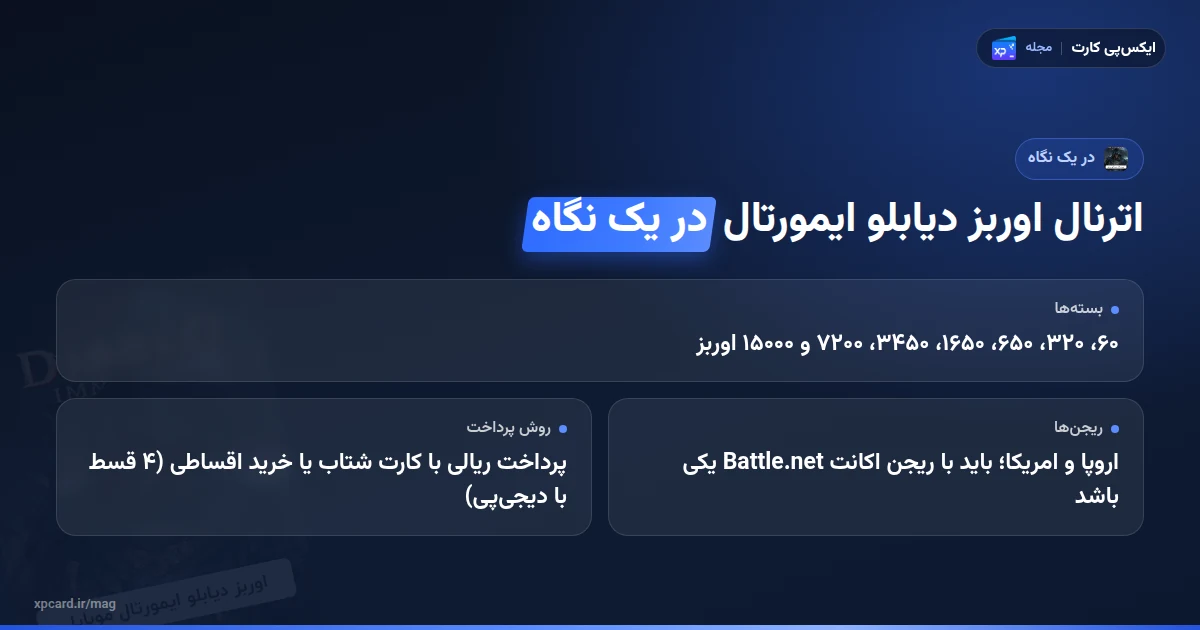 خرید اترنال اوربز دیابلو ایمورتال در یک نگاه