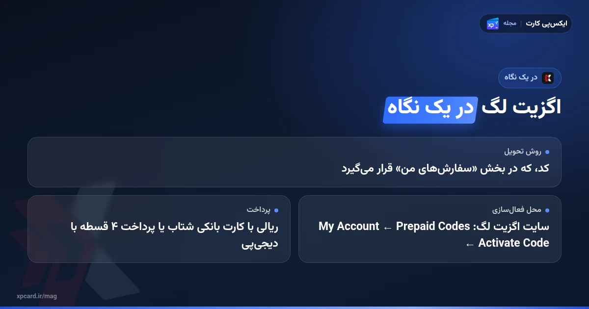 خرید اگزیت لگ در یک نگاه