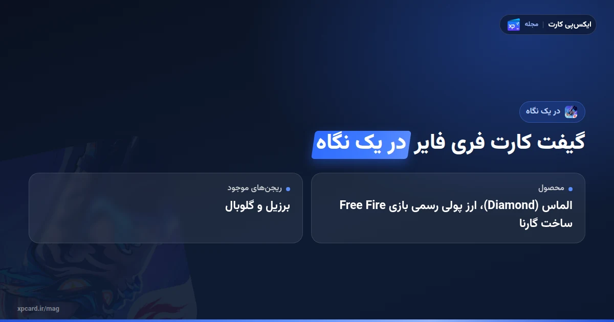 خرید گیفت کارت فری فایر در یک نگاه