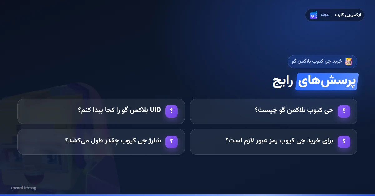 پرسشهای رایج دربارهی خرید جی کیوب بلاکمن گو