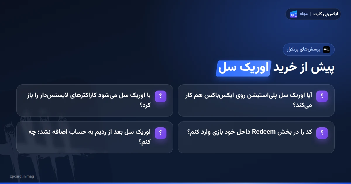 پرسشهای پرتکرار خرید اوریک سل دد بای دیلایت