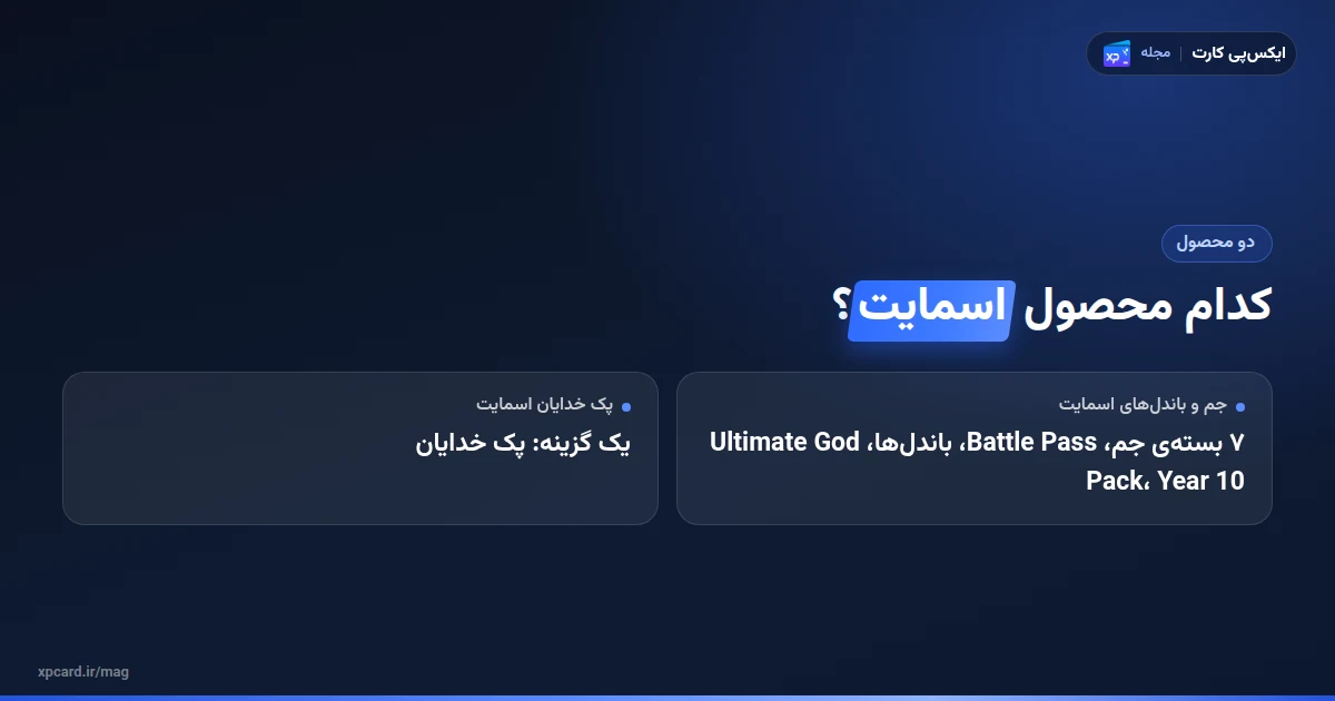 مقایسهی دو محصول برای خرید جم اسمایت در ایکسپیکارت
