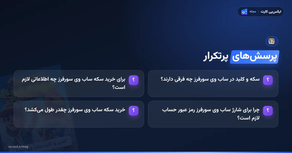 پرسشهای پرتکرار درباره خرید سکه ساب وی سورفرز و کلید